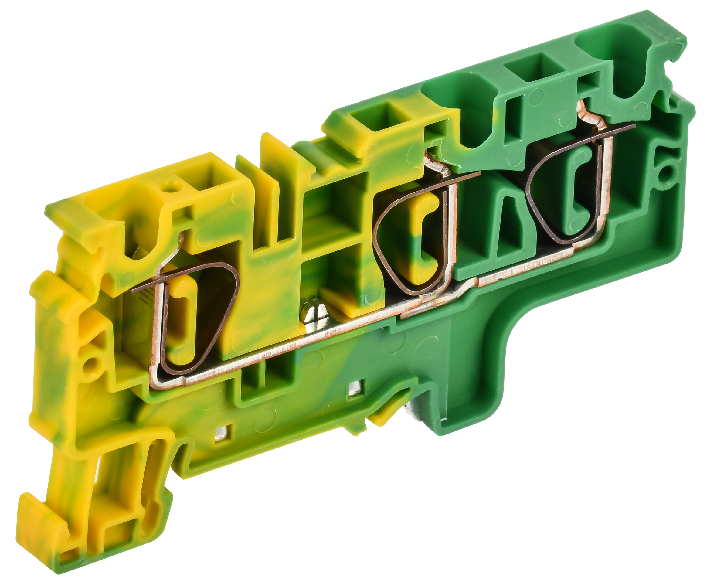 ARMAFIX Клемма пружинная CX6-3 PE 6мм2 трехконтактная заземляющая IEK