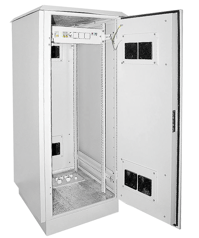 ITK Шкаф уличный напольный 19" LINEA O 33U 720х860мм IP55 металлическая дверь серый