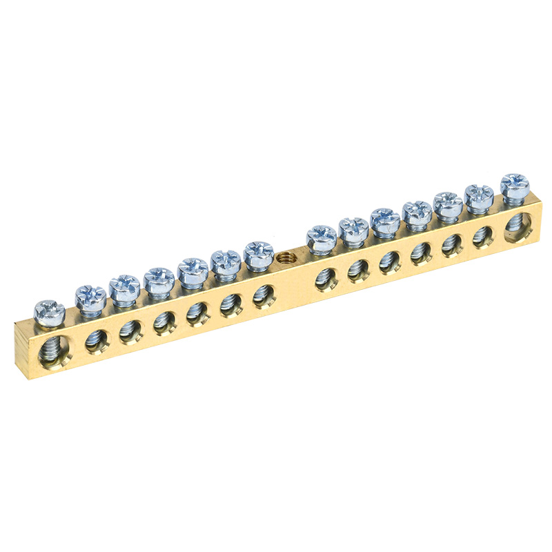 Шина PEN «земля-ноль» 6х9мм 14/1 (14 групп/крепеж по центру) REXANT