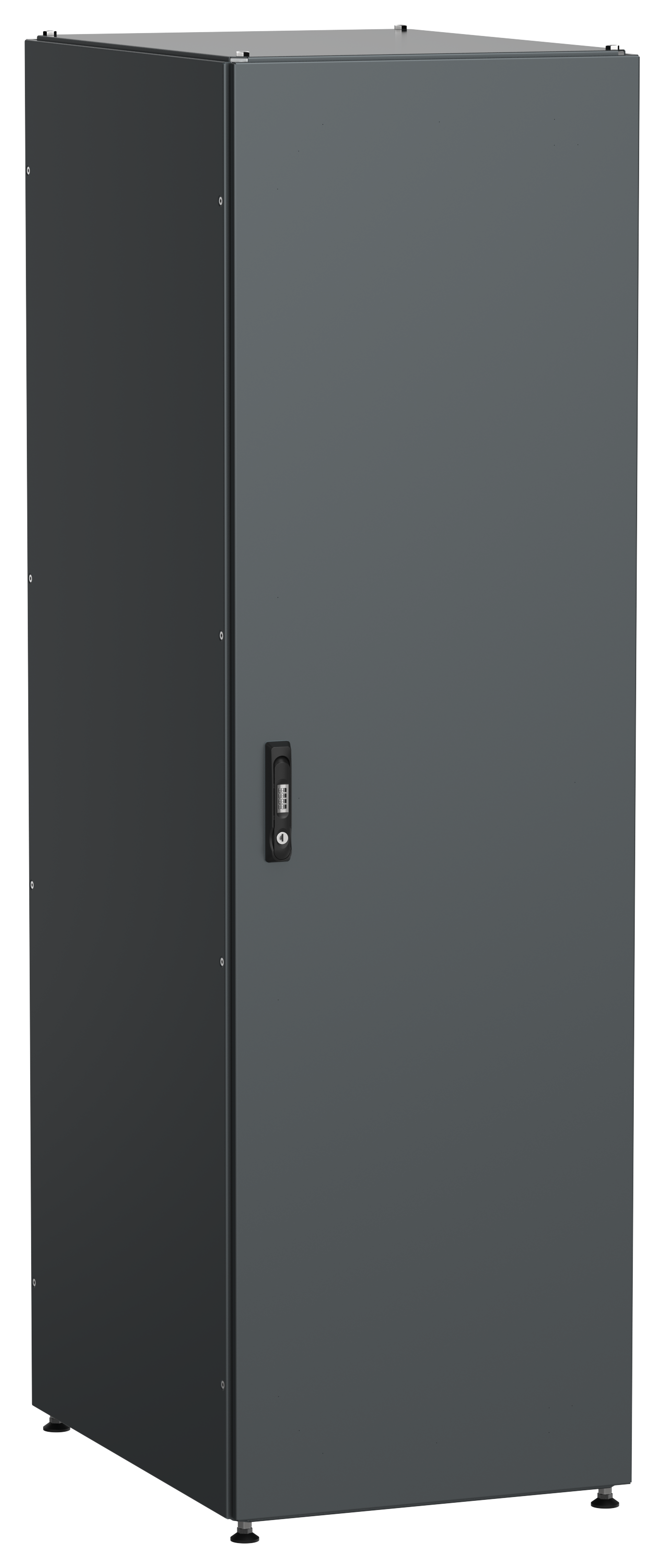 ITK Шкаф серверный 19" 42U 600х800мм одностворчатые глухие двери IP54 черный РФ