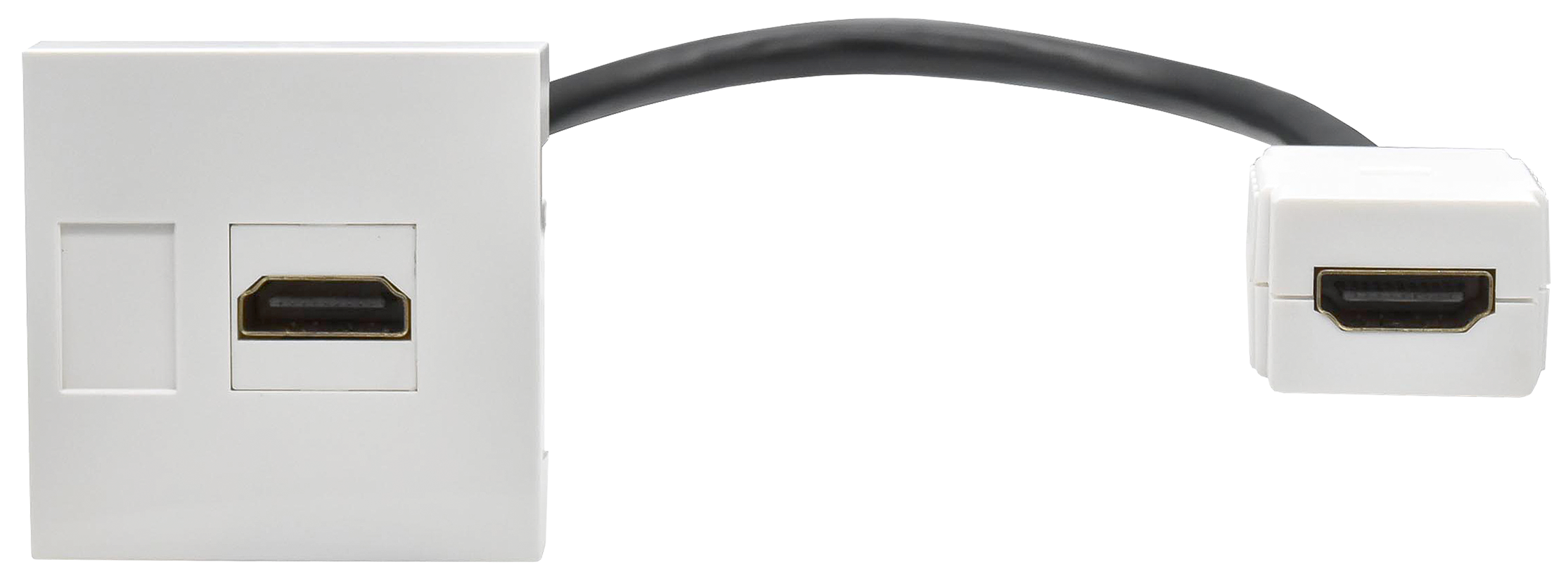 PRIMER РКМ-20-10-П Розетка мультимедийная HDMI M/M (2 модуля) белая IEK