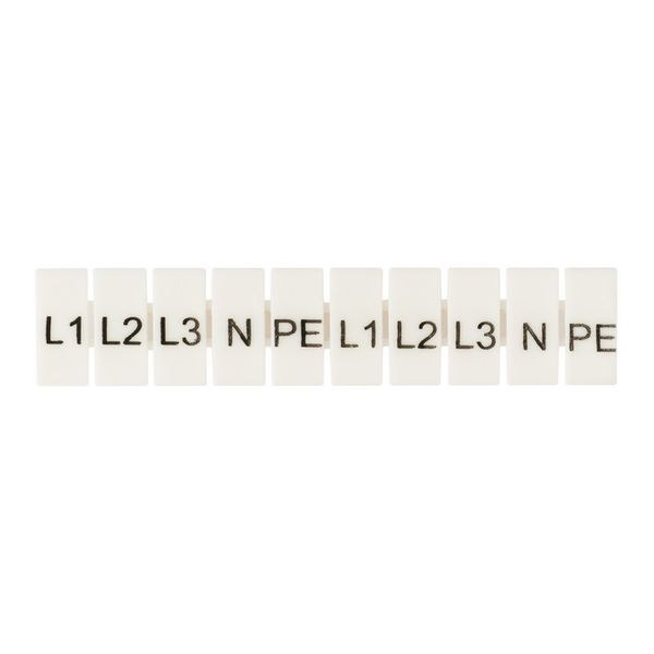 Маркеры для UT/ST/Push-in 6 с символами "L1, L2, L3, N, PE" (100 шт.) EKF