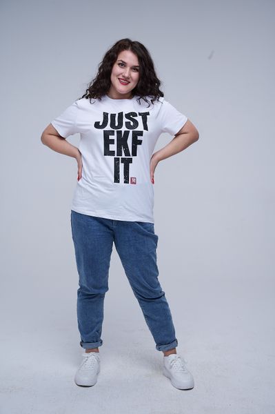 Футболка белая Just EKF it XXL