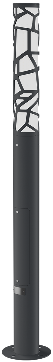 Светильник L-park PILLAR 0,8/20/С/840/03/PKII-71/220AC IP66 VP RAL9005 Муар LEDEL
