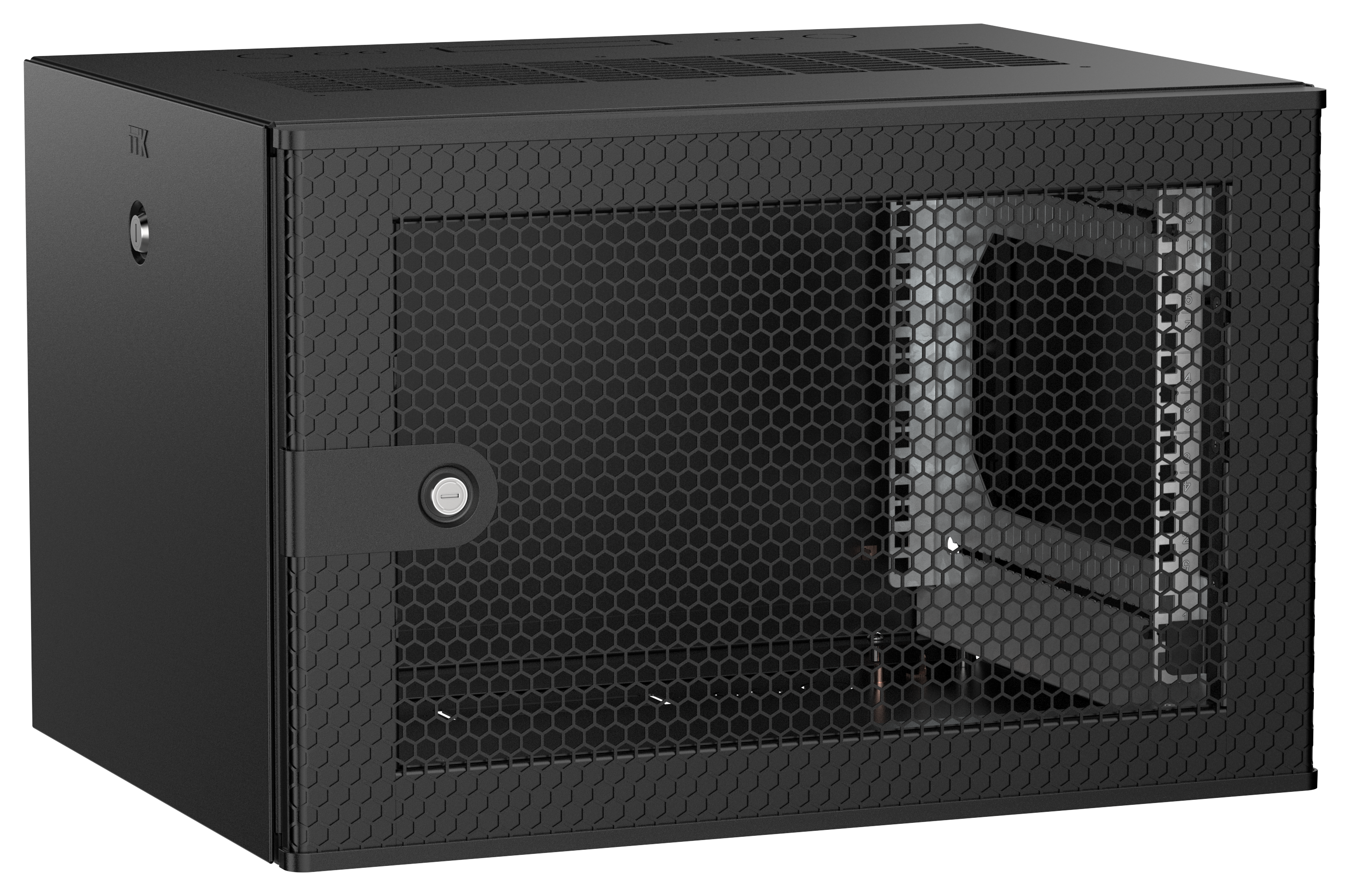 ITK UNITBOX W Шкаф настенный 6U 600х450мм дверь перфорированная черный