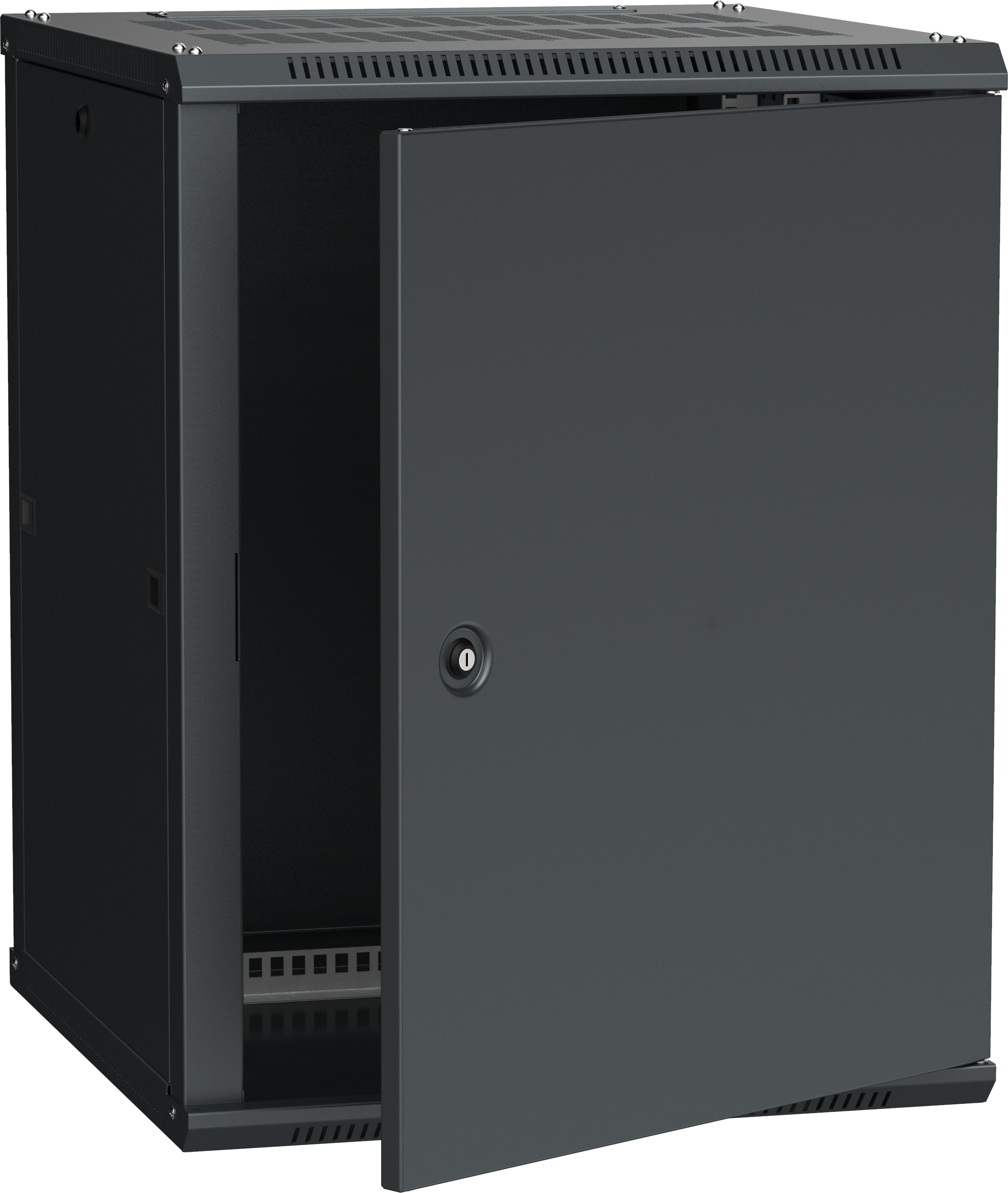 ITK Шкаф LINEA W 12U 600х600мм дверь металл черный RAL9005
