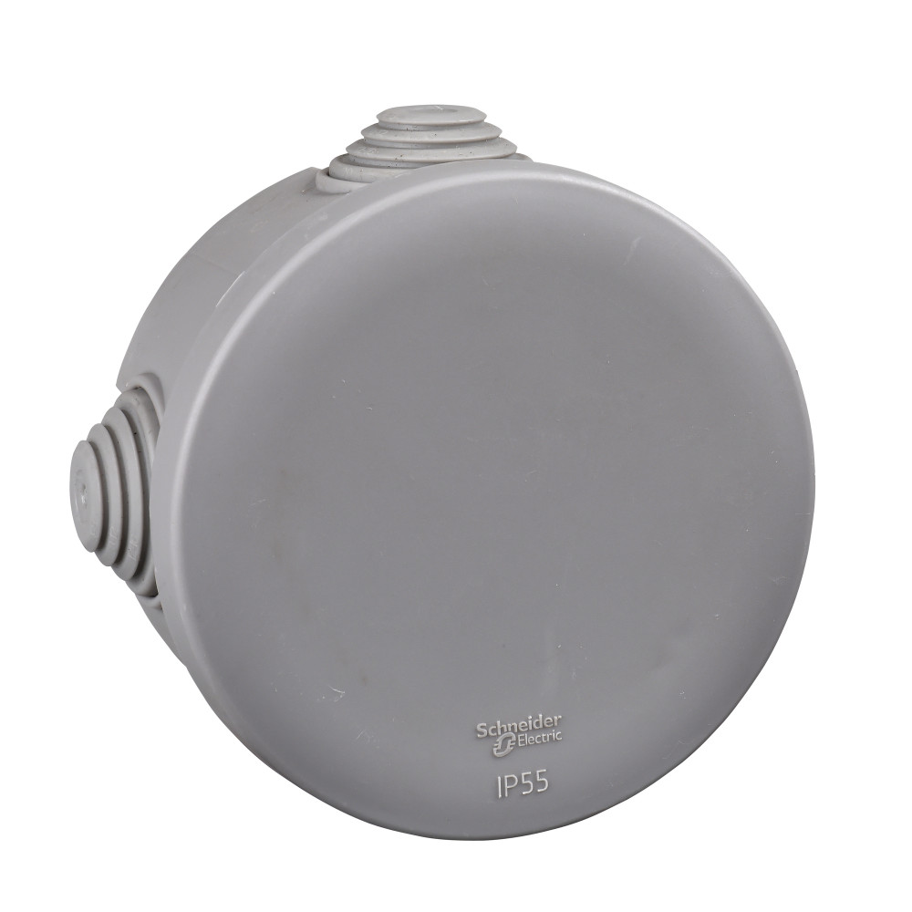 КОРОБКА РАСПРЕД.ОТКР.УСТАНОВКИ D80X40 (внутр.размеры), габариты D100х48, IP55, 4 сальника DIY