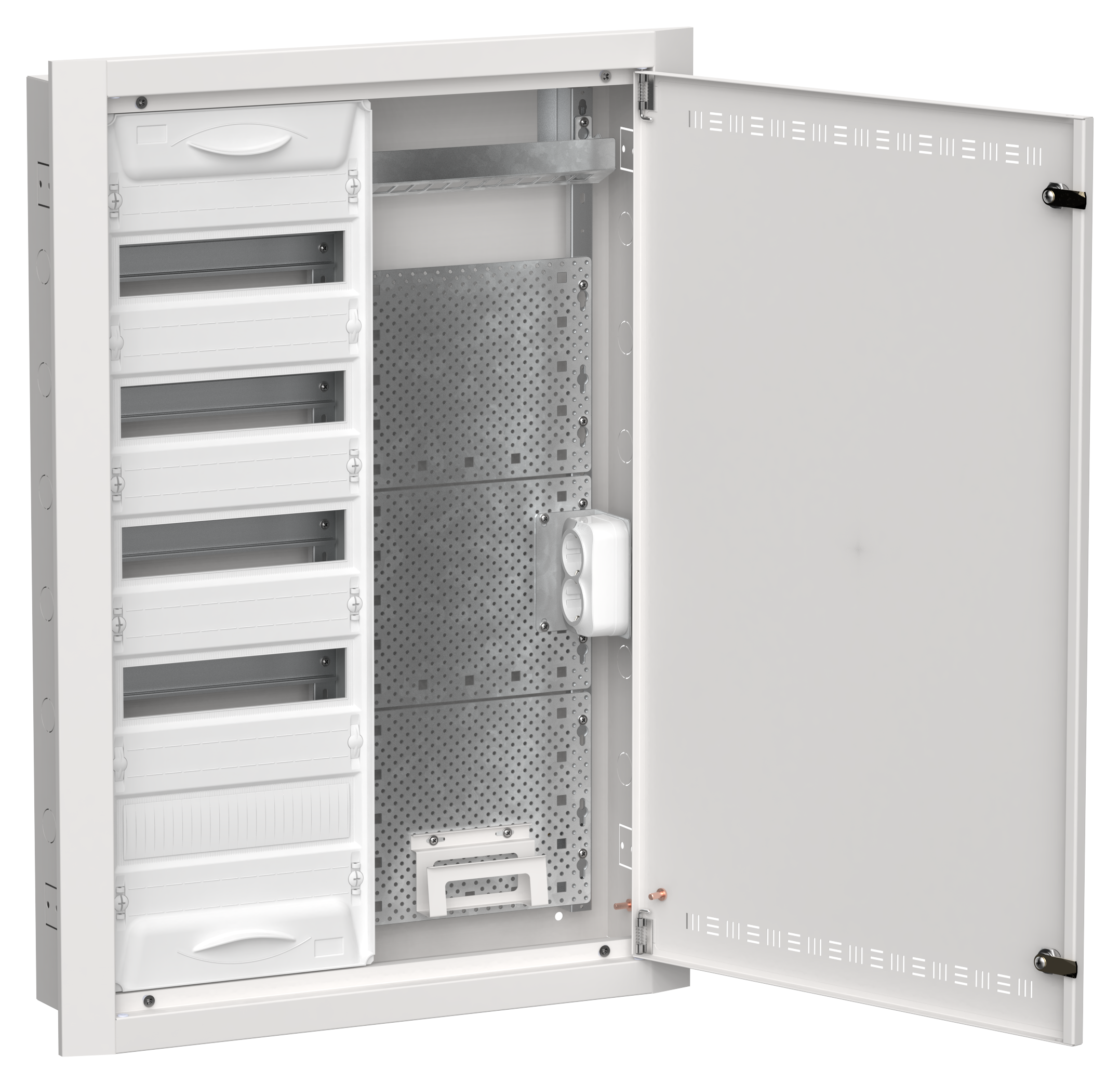 TITAN 5 Корпус комбинированный ЩРв-60 (2х60) 880х625х130мм IP30 белый IEK