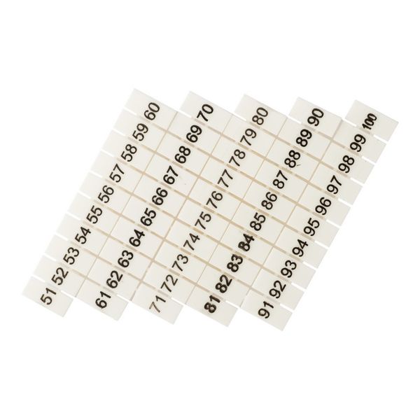 Маркеры для UT/ST/Push-in 6 с нумерацией 50-100 (100 шт.) EKF