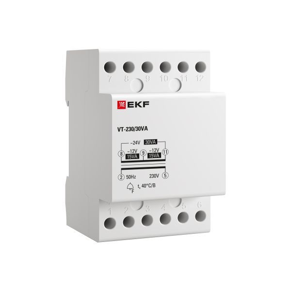 Трансформатор звонковый модульный BT-230В/12-12В 30ВА EKF PROxima