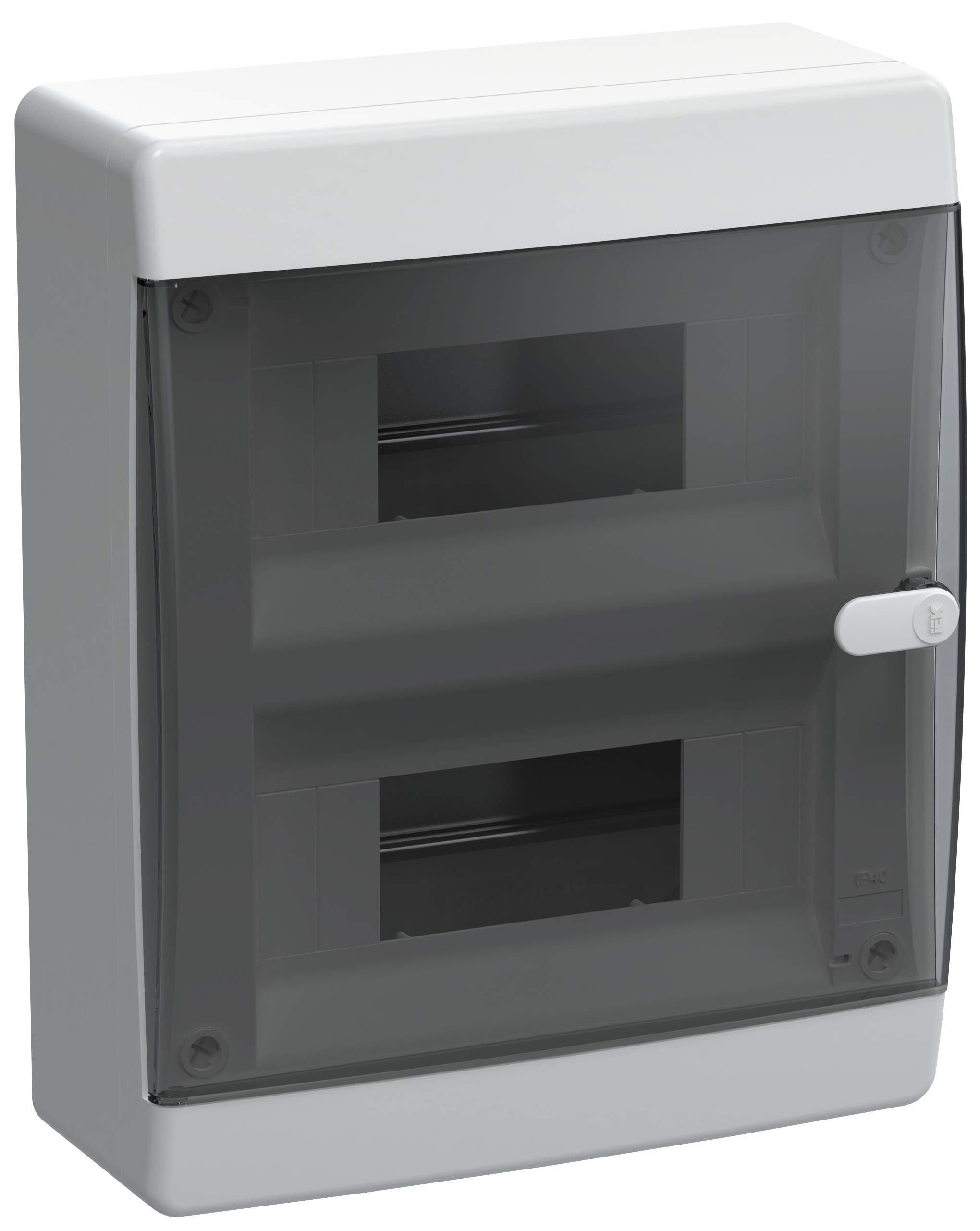 UNION Compact Корпус пластиковый ЩРН-П-18 IP41 черная прозрачная дверь IEK