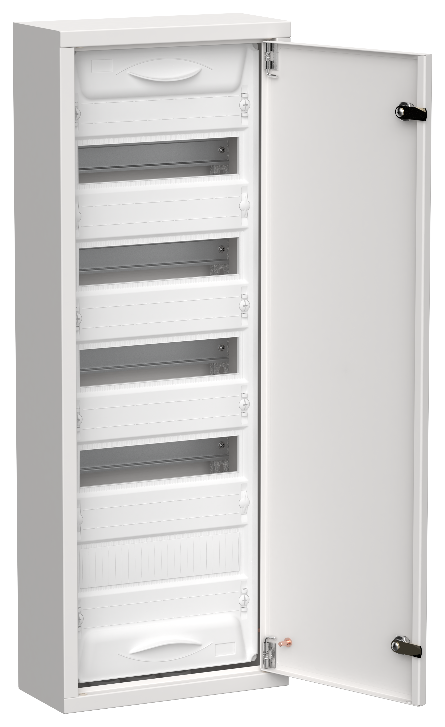 TITAN 5 Корпус металлический ЩРн-60 (1х60) 835х310х140мм IP31 белый (одна дверь) IEK