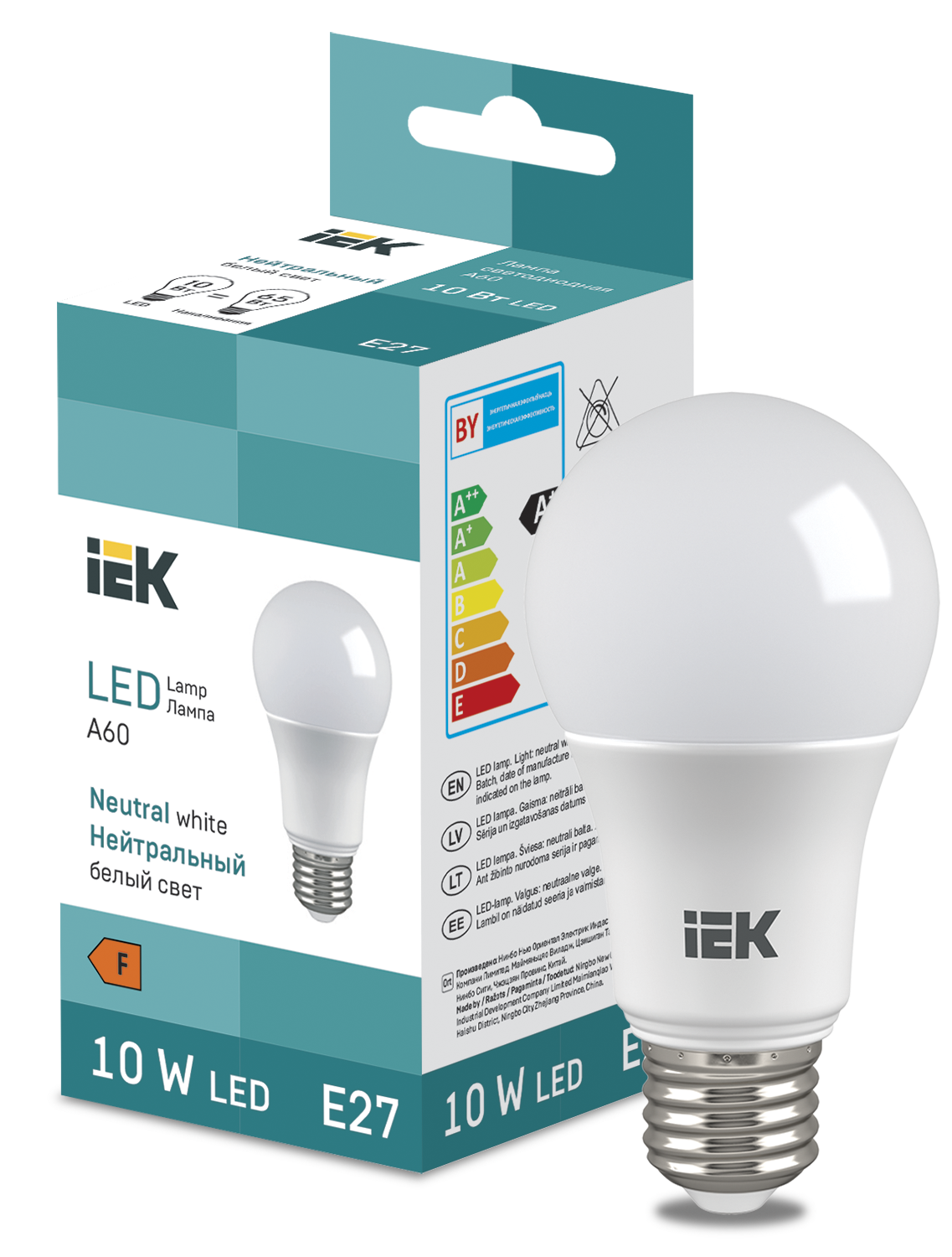 LED Bulb A60 950lm 4000K E27 IEK