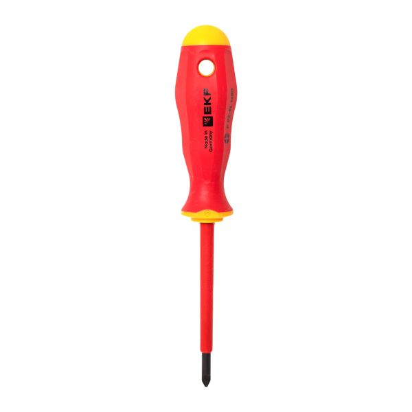 Отвертка Professional PZ-FL1x80 мм VDE 1000В EKF