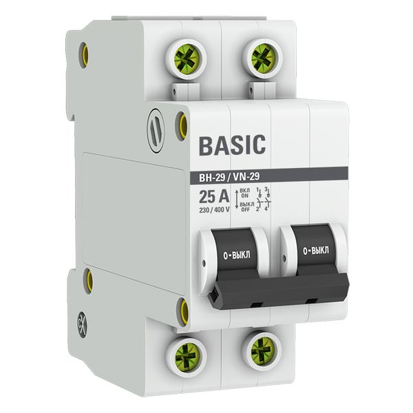 Выключатель нагрузки ВН-29 2P 25А BASIC