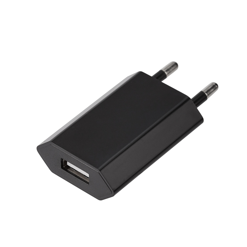Сетевое зарядное устройство USB, 5V, 1 A, черное REXANT