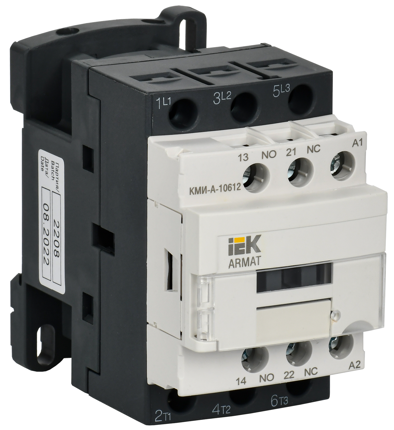 ARMAT Контактор КМИ-А-10612 LC1D 6А 400В/АС3 1NO/1NC IEK