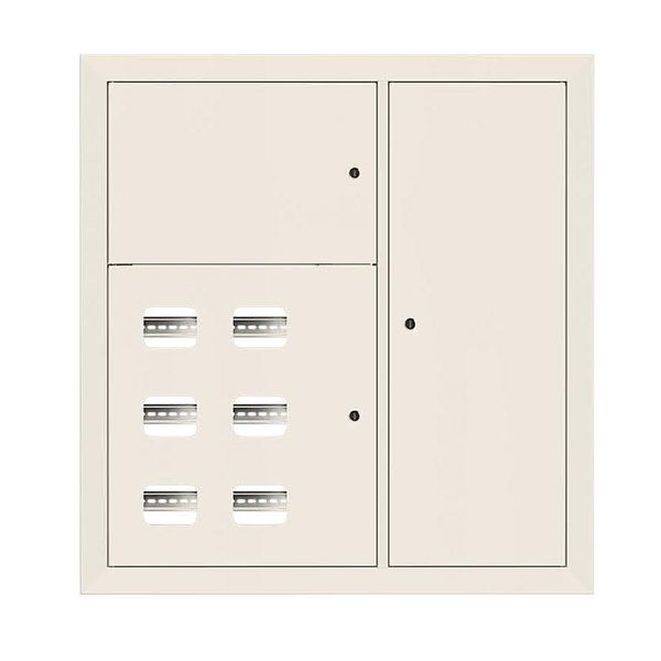 Щит этажный 6 кв. RAL9001 (1000x950x150) EKF Basic