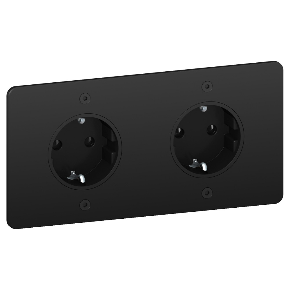 РОЗЕТКА 16Аx2 Schuko 2P+E