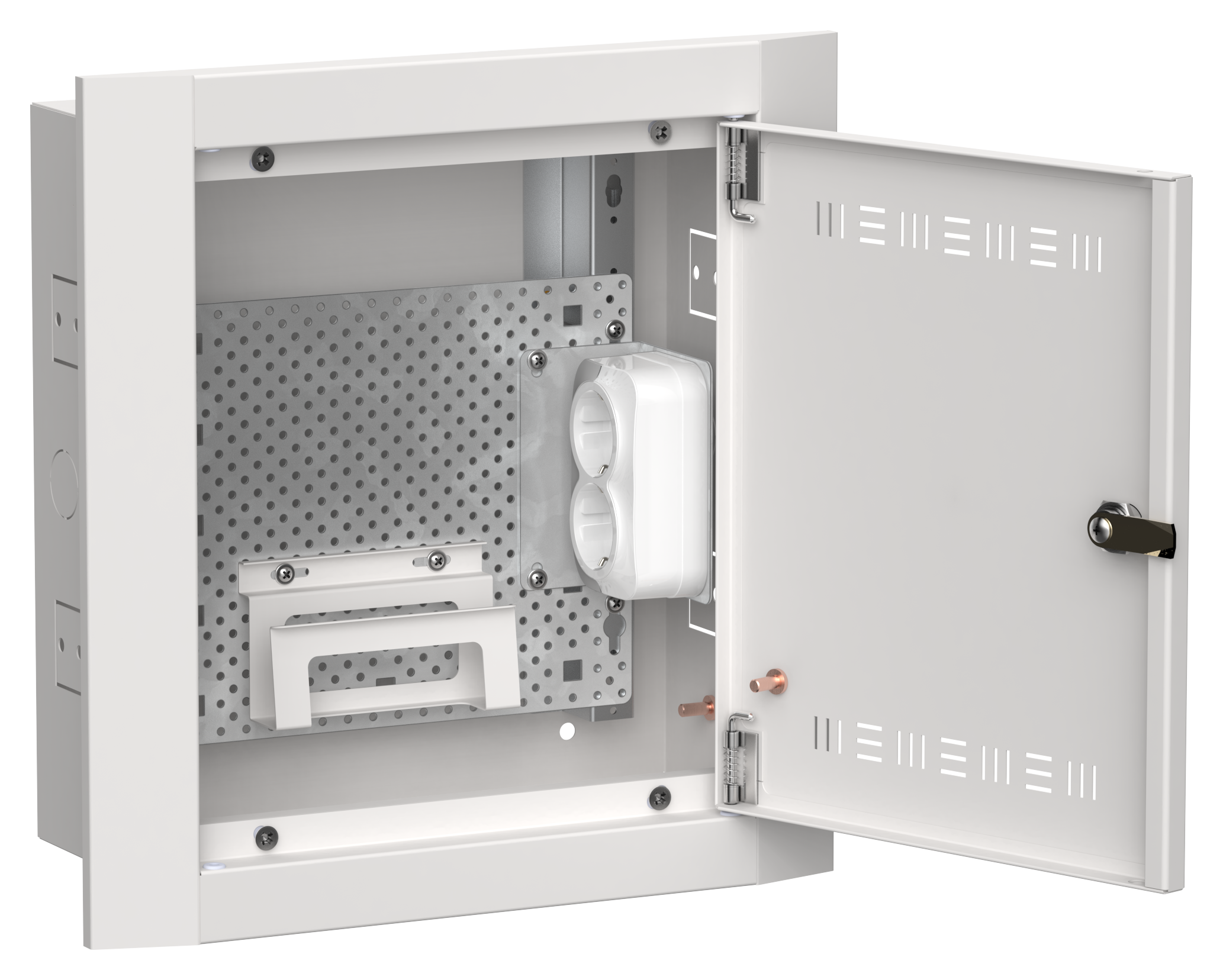 TITAN 5 Корпус мультимедиа ЩРв-12 (1х12) 380х365х130мм IP30 белый IEK
