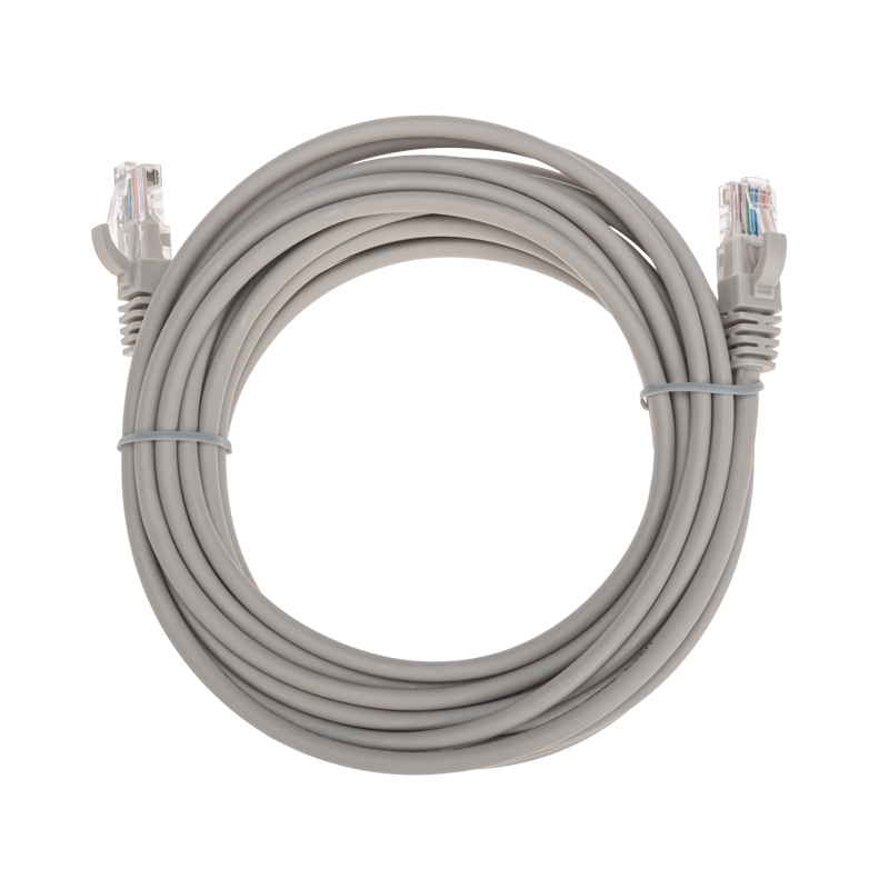 Шнур коммутационный патч-корд U/UTP, CAT 5e, RJ45-RJ45, 26AWG, LSZH, серый, 5м REXANT