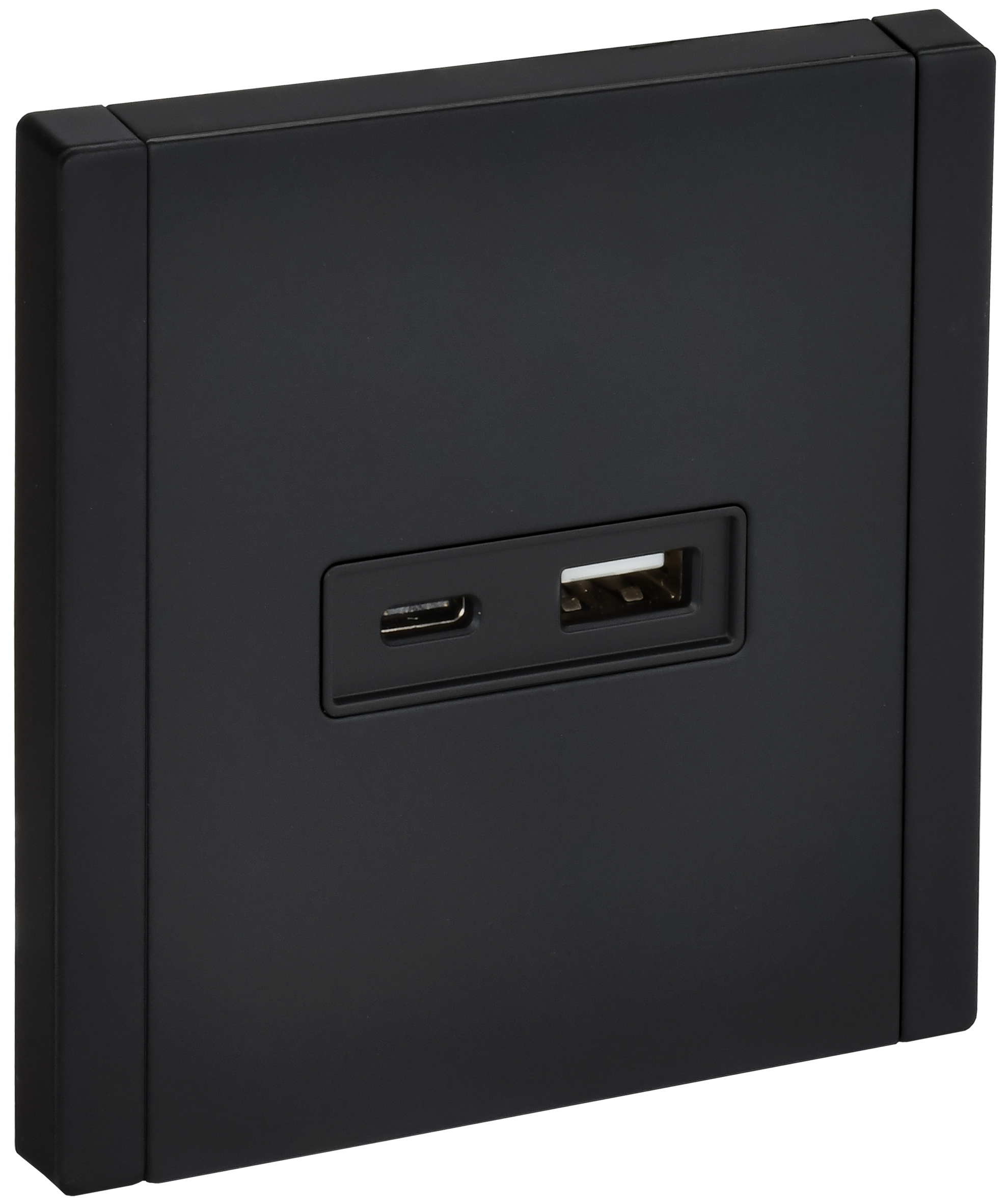 FORTE&PIANO Розетка USB A+C 18Вт FP151M металл черный IEK