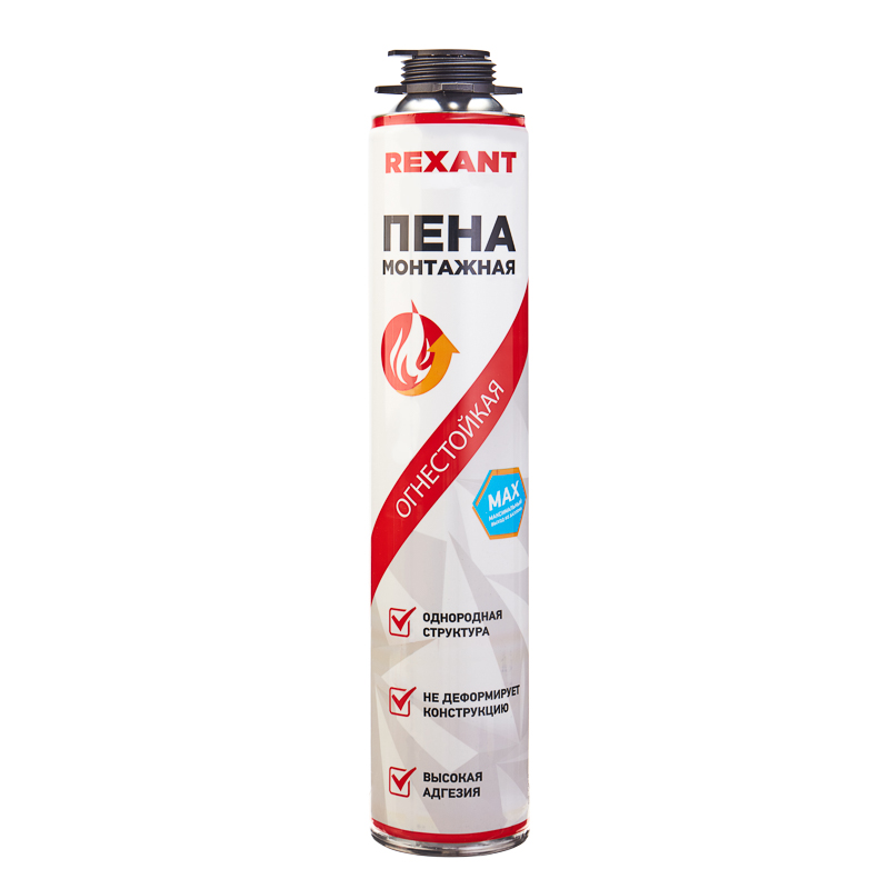 Пена монтажная огнестойкая для пистолета 65 л 780г REXANT