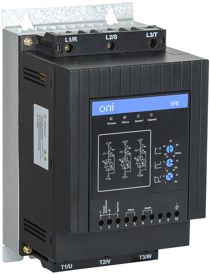 Устройство плавного пуска SFB 3Ф 380В 18кВт 37A Uупр 110-220В Modbus ONI
