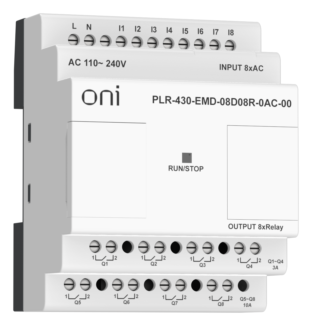 ПЛК 430 Модуль расширения входов выходов 8 DI 8 RO 220В AC ONI