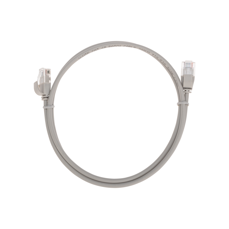 Шнур коммутационный патч-корд U/UTP, CAT 6A (10G), RJ45-RJ45, 28AWG, LSZH, серый, 1м REXANT