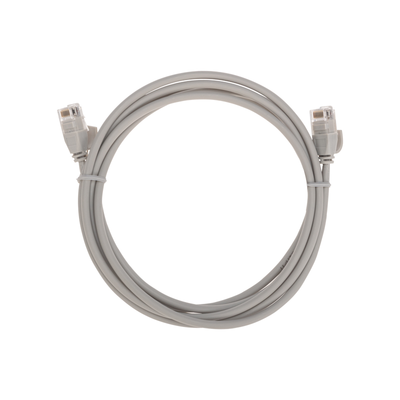Шнур коммутационный патч-корд U/UTP, CAT 6A (10G), RJ45-RJ45, 28AWG, LSZH, серый, 2м REXANT