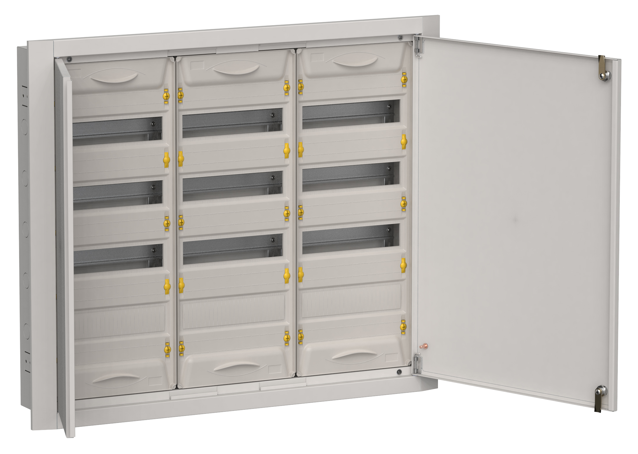 TITAN 5 Корпус металлический ЩРв-144 (3х48) 755х885х130мм IP31 серый (две двери) IEK