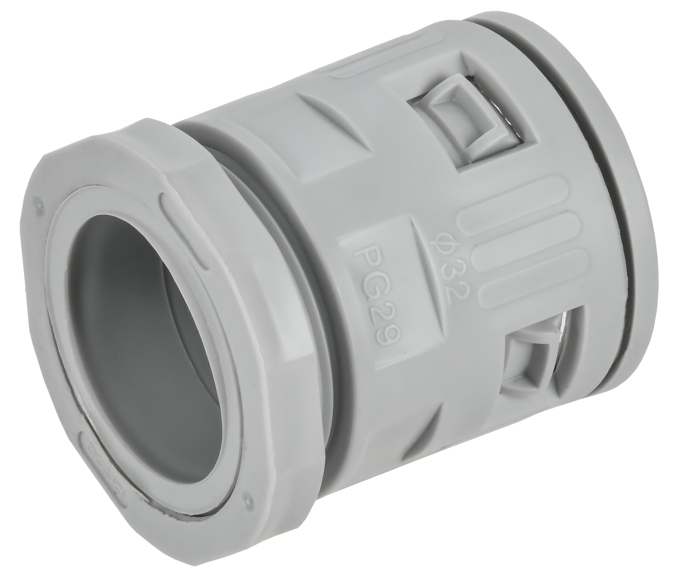 ELASTA Муфта вводная для гофрированных труб MVN32 IP40 серая IEK