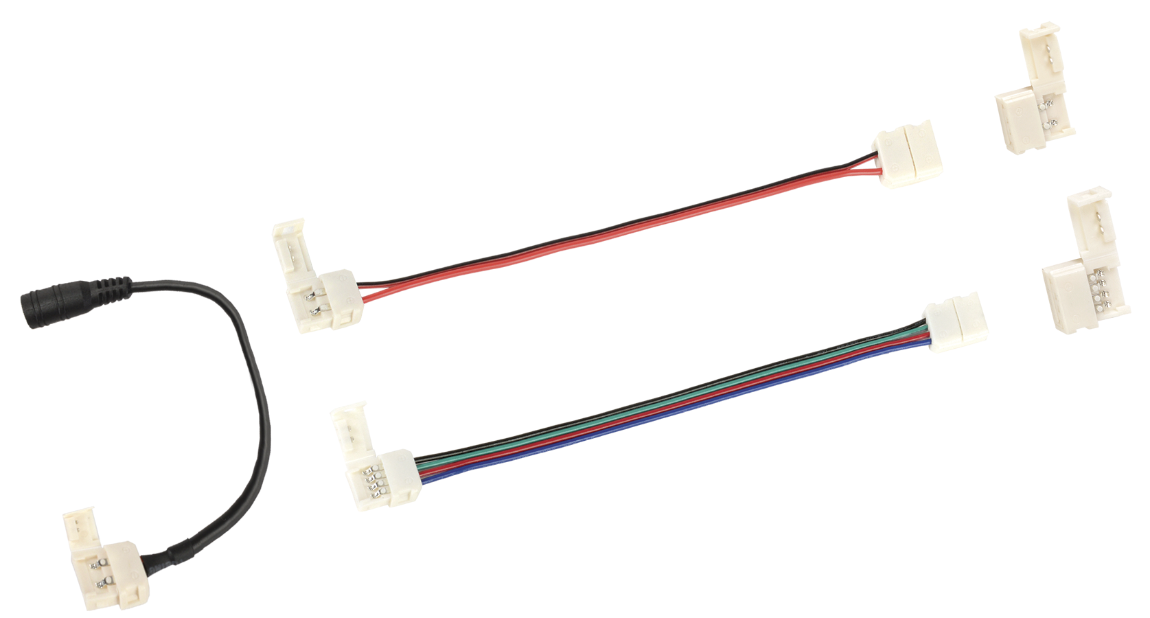 Комплект коннекторов СДЕЛАЙ САМ для 8 мм MONO и RGB светодиодной ленты 9шт в блистере IEK-eco