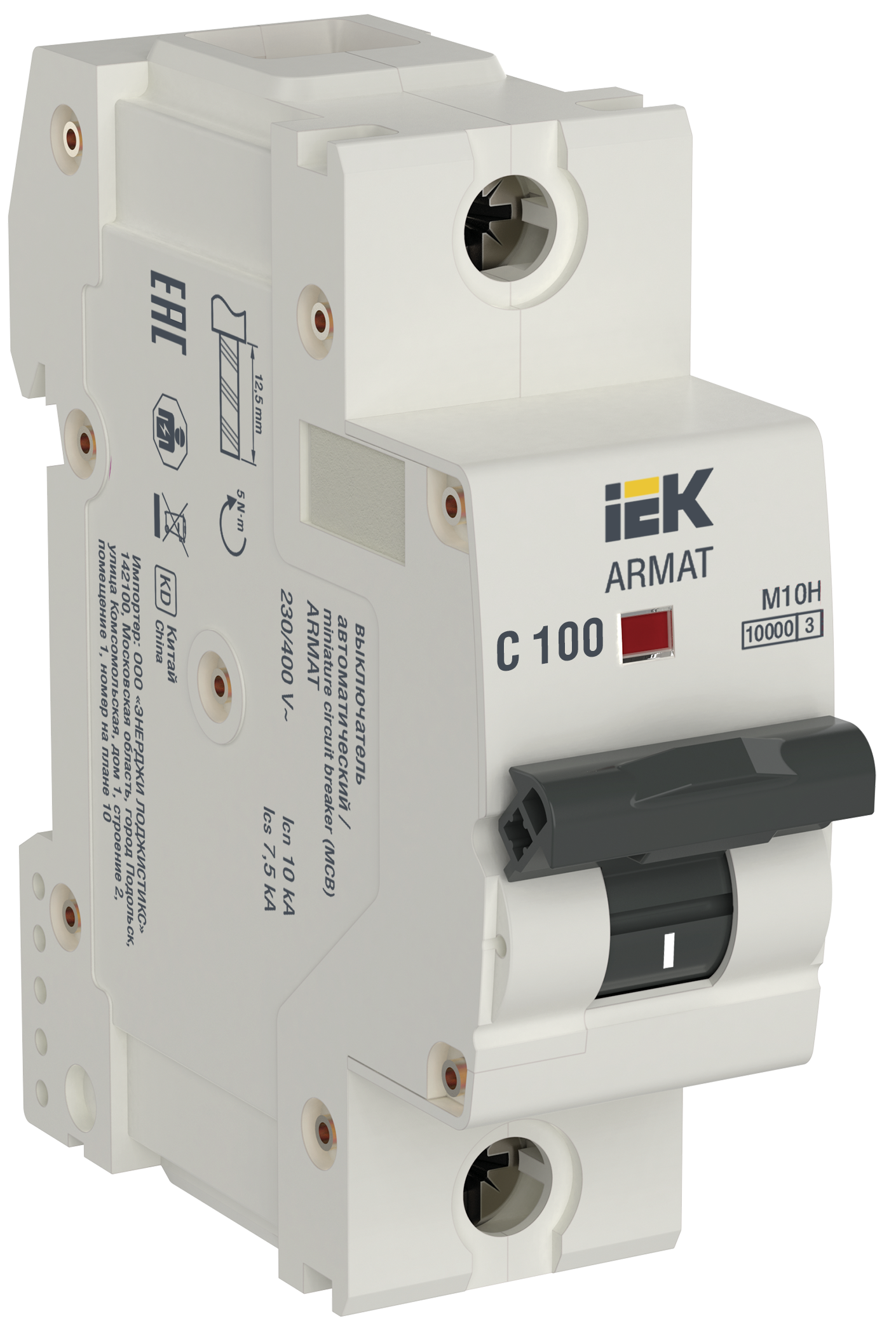 ARMAT Автоматический выключатель M10H 1P C 100A IEK
