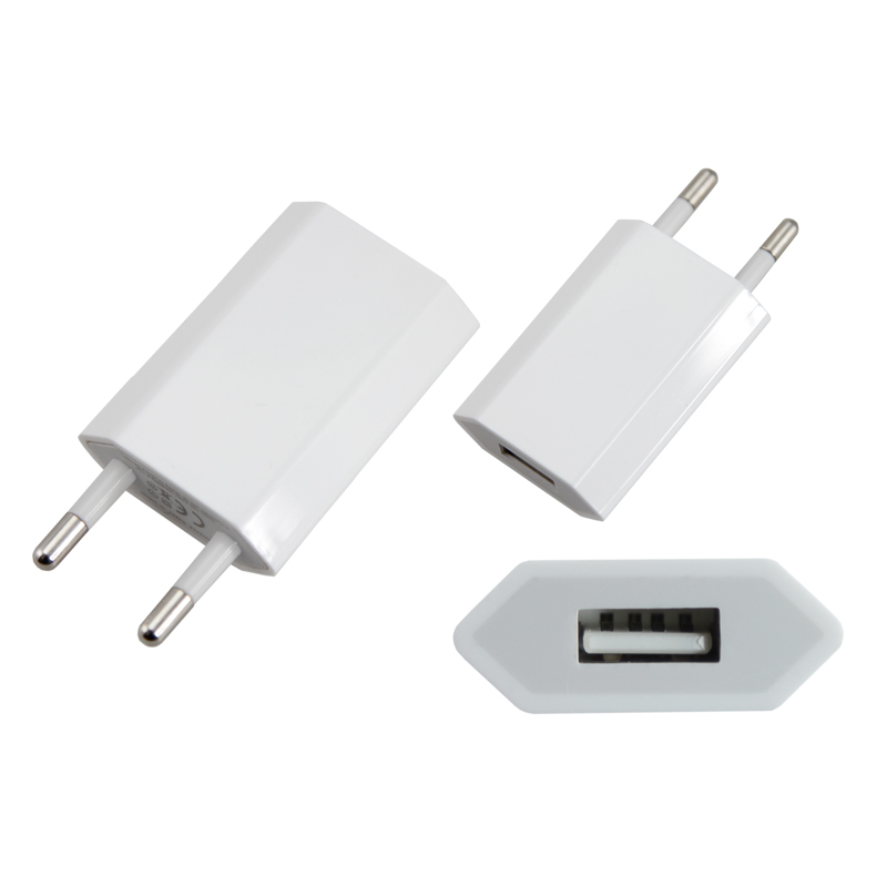 Сетевое зарядное устройство USB белое (СЗУ) (5 V, 1000 mA) REXANT