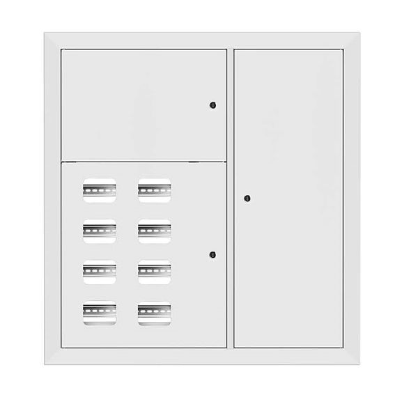Щит этажный 8 кв. RAL9003 (1000x950x150) EKF Basic
