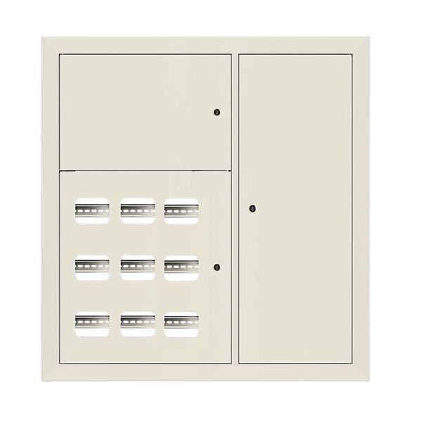 Щит этажный 9 кв. RAL9002 3 окна в ряд по гориз. (1000x950x150) EKF PROxima