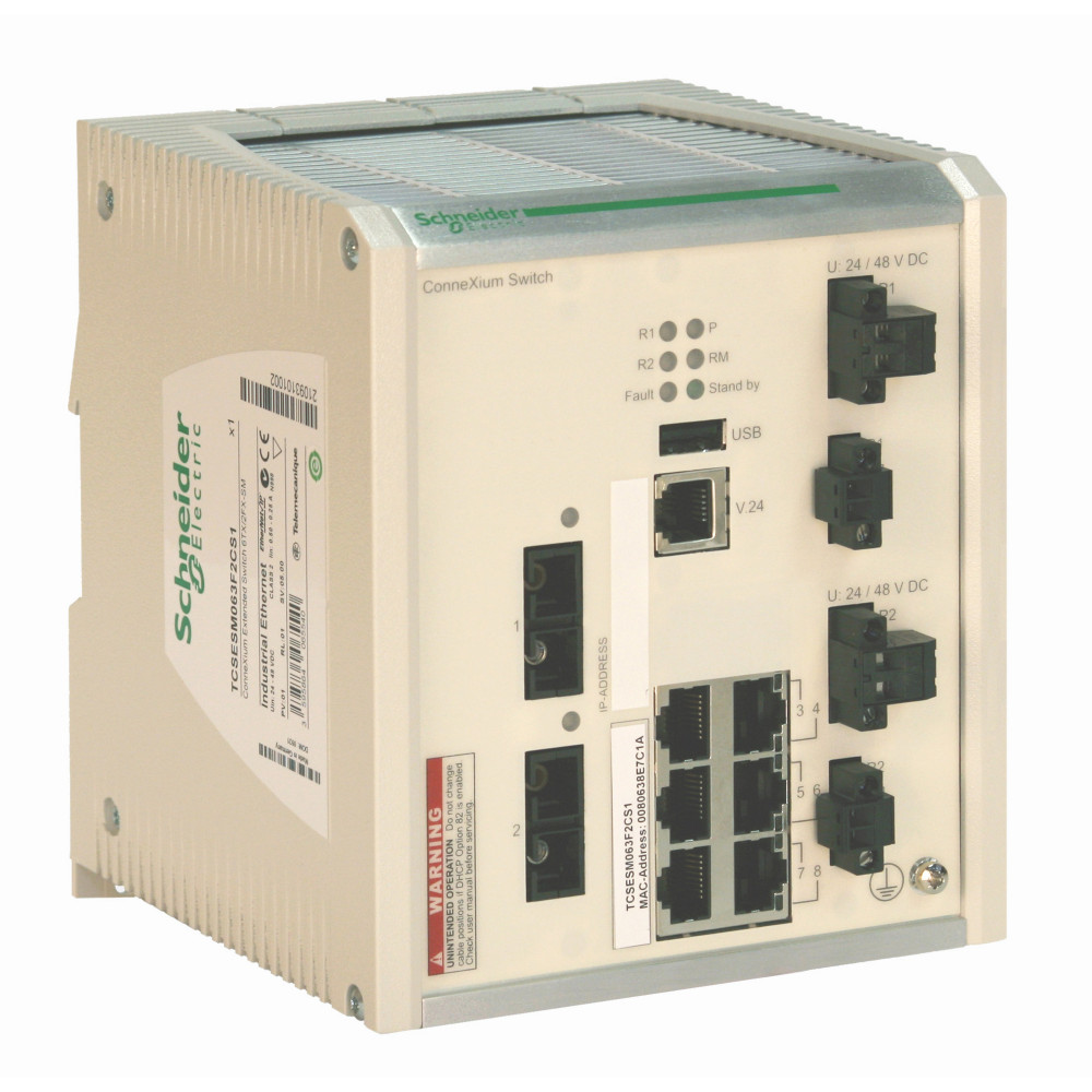 Коммутатор ConneXium 6TX/2FX-MM, усовер