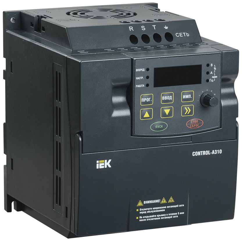 Преобразователь частоты CONTROL-A310 380В 3Ф 1,5кВт 3,7A IEK