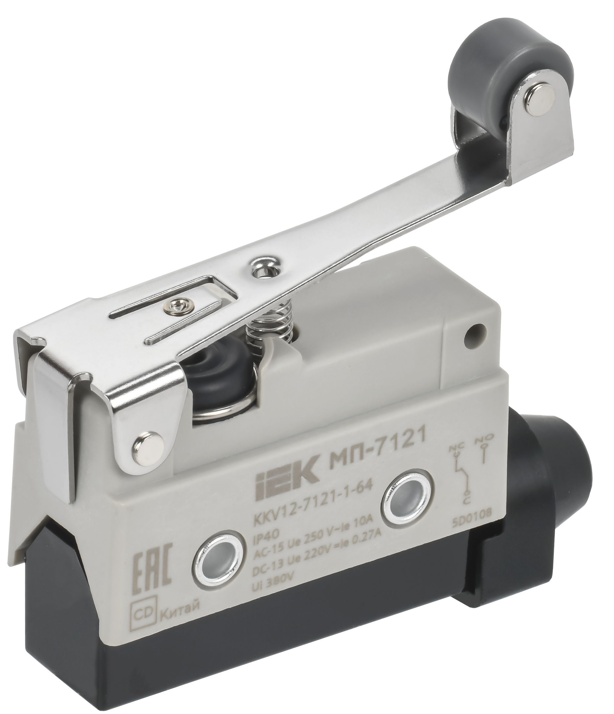 Микропереключатель концевой МП-7121 рычаг с роликом IP40 IEK
