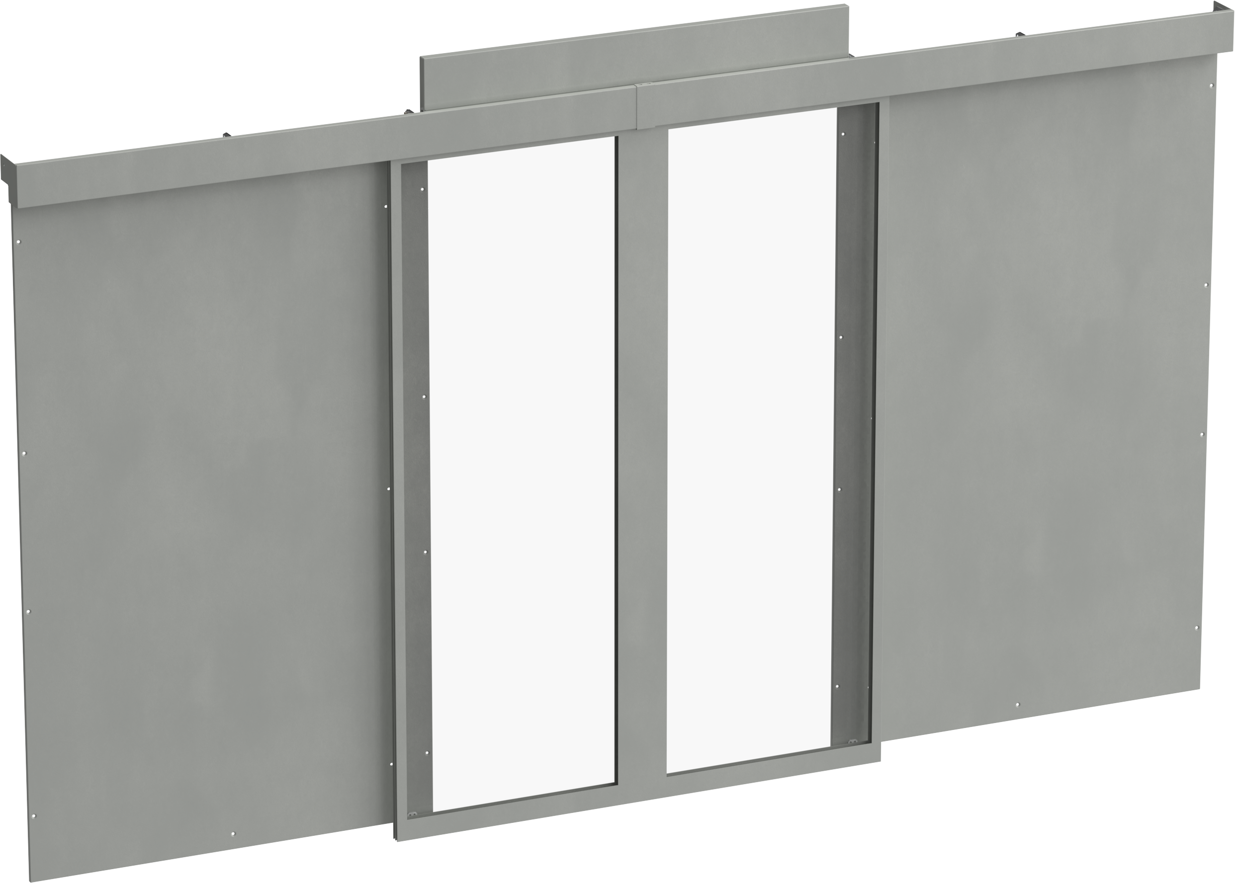 ITK by ZPAS Дверь раздвижная изолированного коридора для шкафов 42U 1200мм серая (2шт/компл) РФ