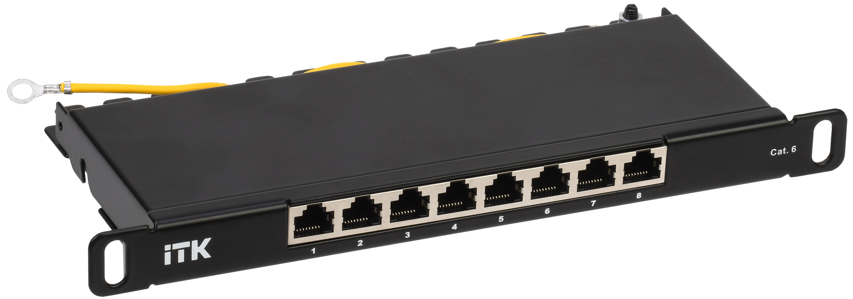 ITK 0,5U патч-панель кат.6 STP 8 портов 10" (Dual IDC)