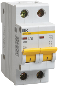 Автоматический выключатель ВА47-29М 2P 16A 4,5кА х-ка C IEK