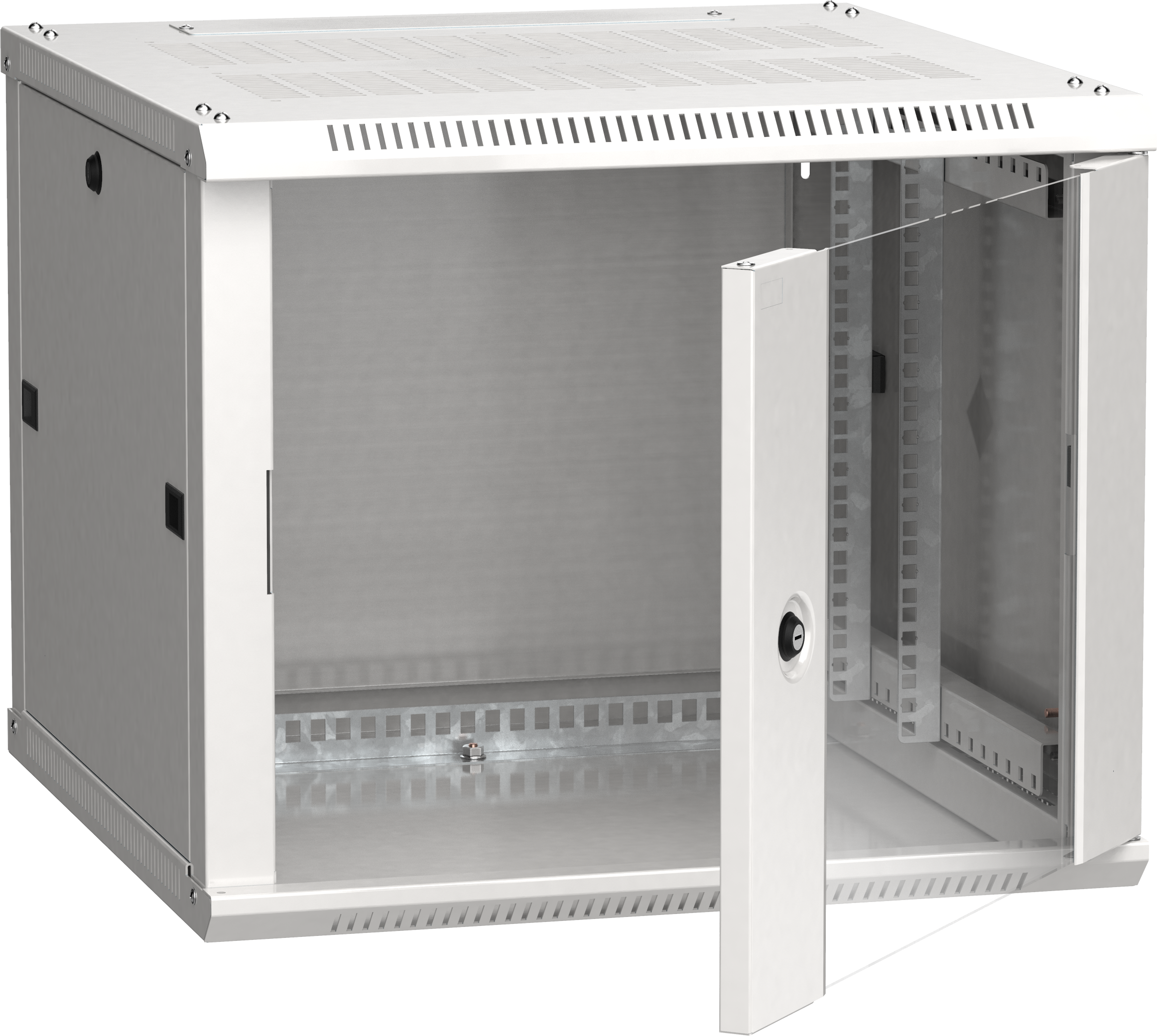 ITK Шкаф LINEA W 6U 600х600мм дверь стекло серый RAL7035