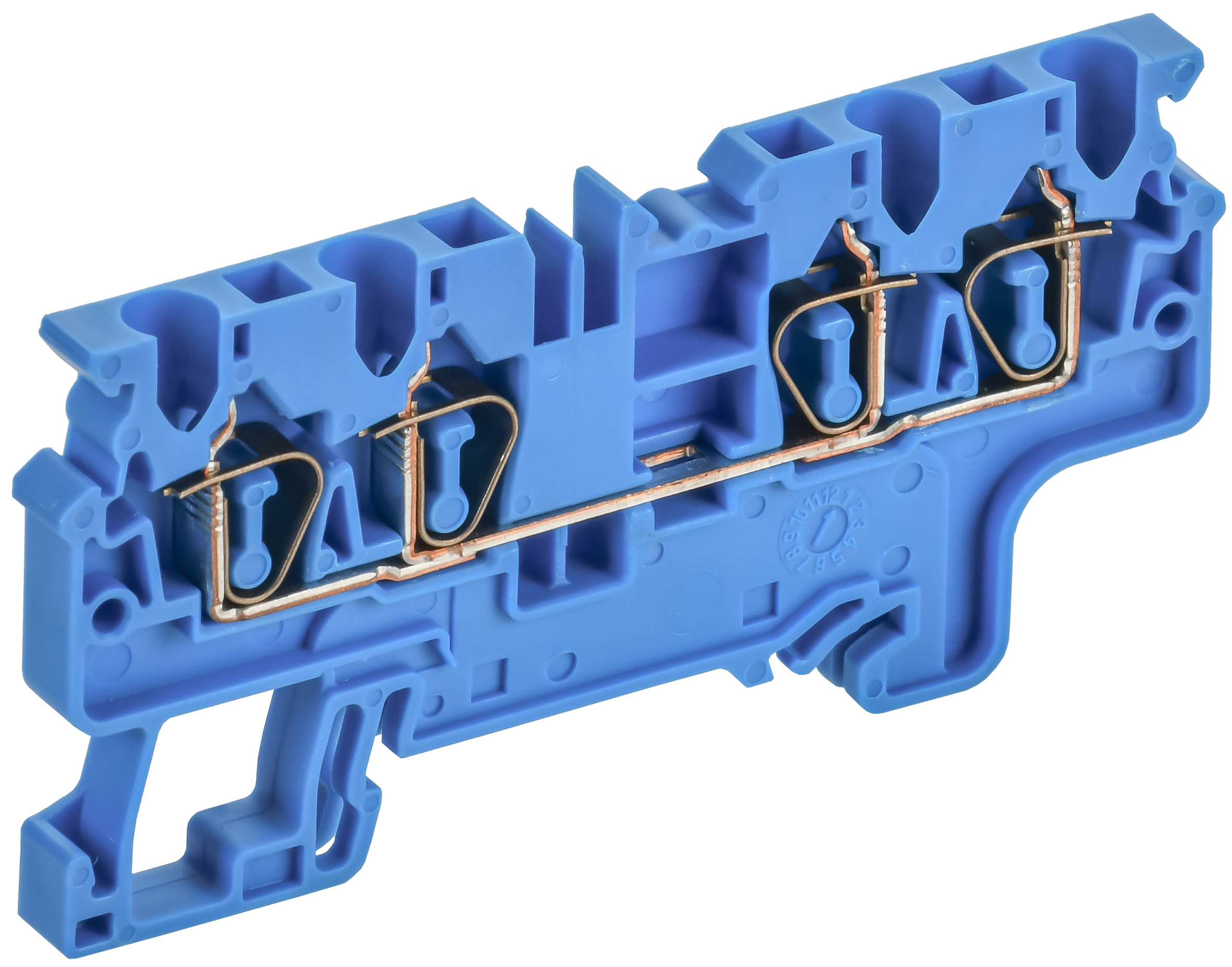 ARMAFIX Клемма пружинная CX2.5-4 BU 2,5мм2 четырехконтактная синяя IEK
