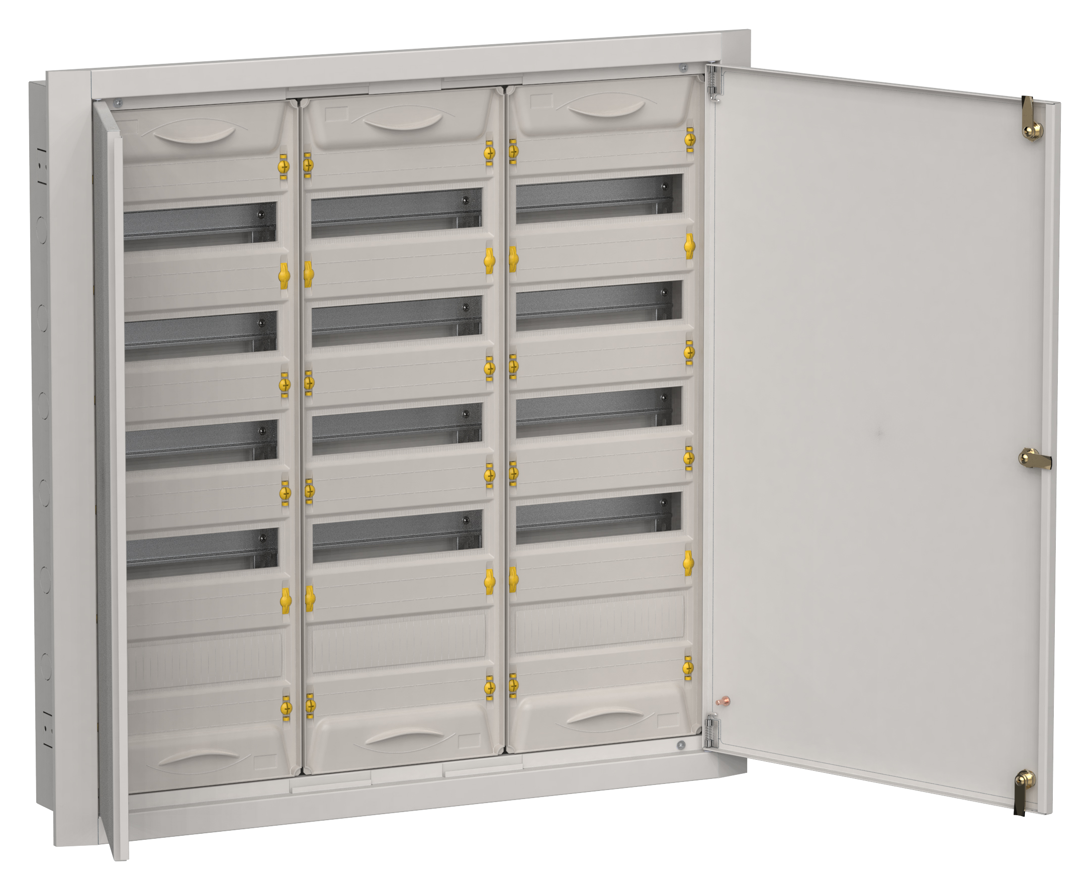 TITAN 5 Корпус металлический ЩРв-180 (3х60) 880х885х130мм IP31 серый (две двери) IEK
