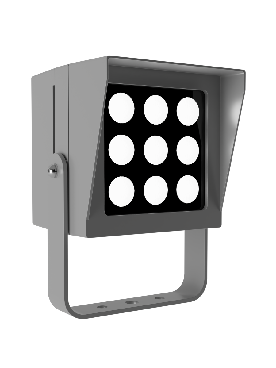 Светильник L-point 9/9/К15/840/04/A1-C1/230АС IP65 RAL7035 Муар LEDEL