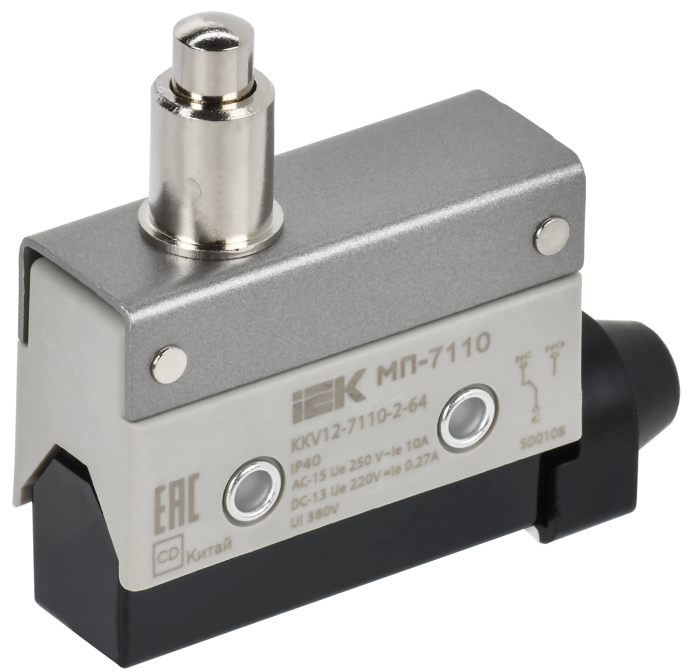 Микропереключатель концевой МП-7110 удлиненный толкатель IP40 IEK
