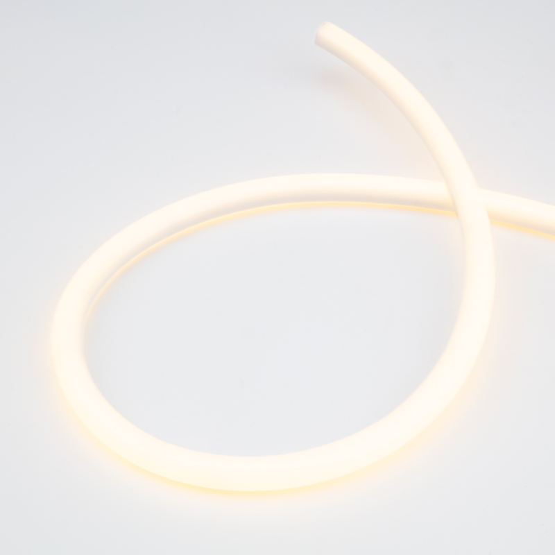 Гибкий неон диаметр 16мм круглый 144 LED/м ТЕПЛЫЙ БЕЛЫЙ 230В бухта 50м (с комплектом подключения) NEON-NIGHT